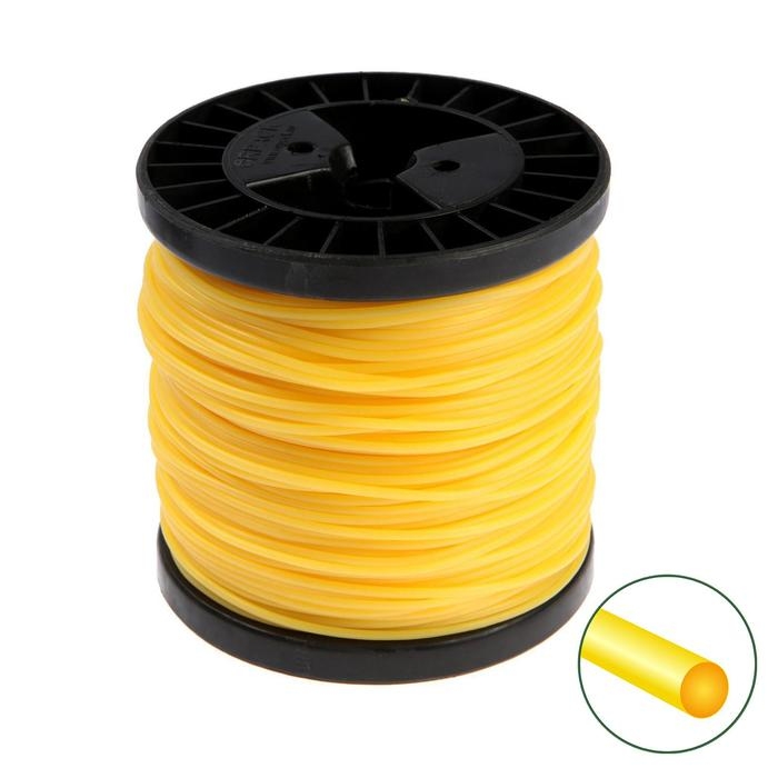 Леска для триммера ТУНДРА, сечение круг, d=2.4 мм, 110 м, нейлон