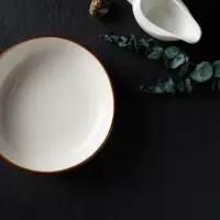 Тарелка фарфоровая глубокая Magistro &laquo;Церера&raquo;, 700 мл, d=18,5 см, цвет белый