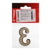 Цифра дверная 3 ТУНДРА, пластиковая, цвет золото 1 шт.