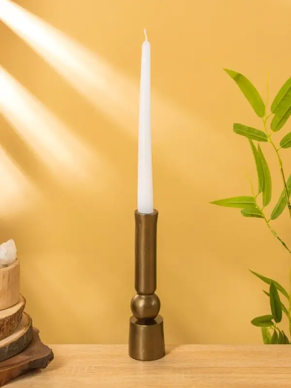 Подсвечник "Геометрия" алюминий 5х5х20,5 см