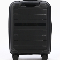 Чемодан 20", PP, 38*22*56, отд на молнии, отд/ноут, код замок, 4 колеса, черный