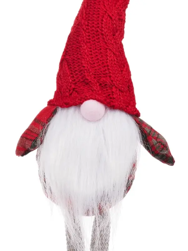Фигура текстиль &laquo;Гном в красном&raquo; 55 см, 1 LED, от батареек AG13&times;3, свечение тёплое белое