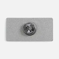 Значок Sanga Matto, серебристый глянцевый