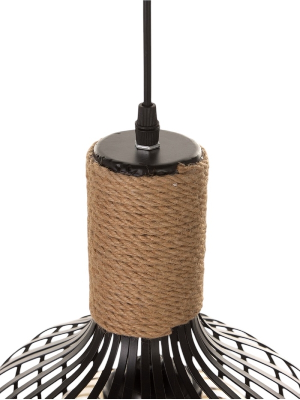 Светильник "Клубок" 1х40Вт Е27 черный 28х28х28см