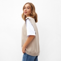 Жилет женский MINAKU:Casual Collection цвет молочный, р-р 42-44 Жилет женский MINAKU:Casual Collection цвет молочный, р-р 42-44