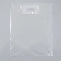 Пакет полиэтиленовый с вырубной ручкой, прозрачный 30-40 См, 60 мкм