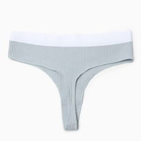 Трусы бразилиана MINAKU рубчик размер 44-46, цвет серый Трусы бразилиана MINAKU рубчик размер 44-46, цвет серый