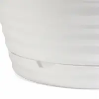 Горшок для цветов "Saffron" D-17,7 см, 2,6 л с поддоном, белый