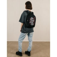 Рюкзак школьный текстильный «Дракон», 38×14×27 см, чёрный Рюкзак школьный текстильный «Дракон», 38×14×27 см, чёрный