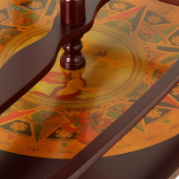 Глобус-бар декоративный, напольный, с двойными полочками 87х69х44 см