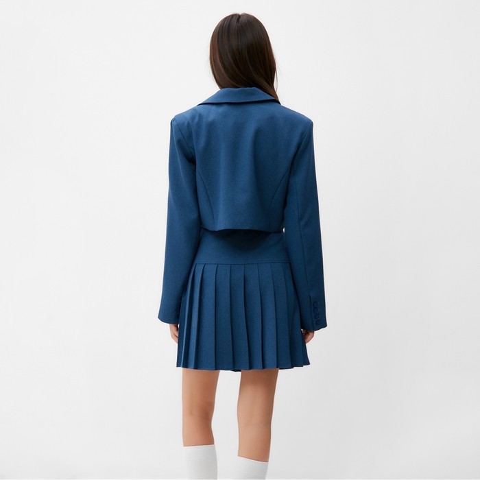 Пиджак укороченный MIST Base, р. 46, синий Пиджак укороченный MIST Base, р. 46, синий