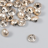 Пуговицы пластик для творчества на ножке "Золотое полушарие" шершавая набор 30 шт 1х1 см Пуговицы пластик для творчества на ножке "Золотое полушарие" шершавая набор 30 шт 1х1 см