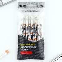 Ручка шариковая синяя паста 0.5 мм с колпачком &laquo;Котики&raquo; пластик