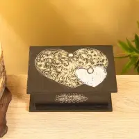 Шкатулка "Сердца" 18х12х8 см, МДФ