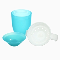 Поильник - непроливайка детский тренировочный &laquo;360&deg;&raquo;, 240 мл., с ручками, цвет розовый