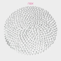 Салфетки сервировочные на стол Доляна &laquo;Лея&raquo;, d=38 см, 4 шт, цвет серебряный