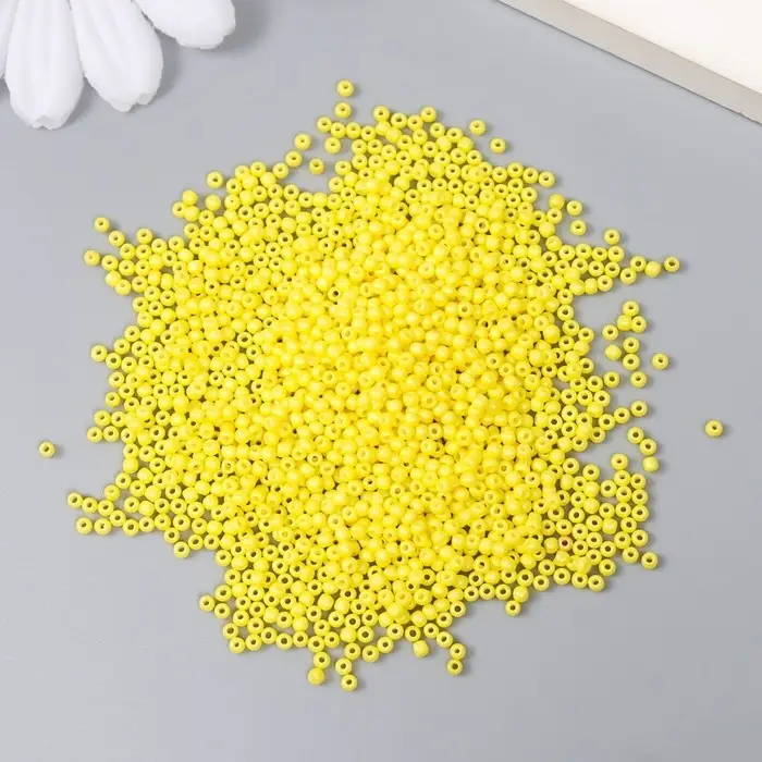 Бисер стекло 12/0 "Лимон" 15 гр