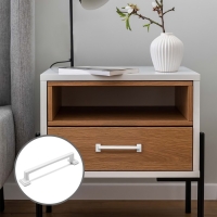 Ручка-скоба CAPPIO RSC038, цинк, м/о 128 мм, цвет белый, 4 шт.