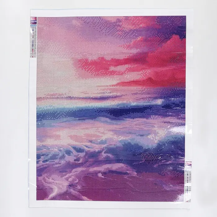 Алмазная вышивка полное заполнение "Пляж", на холсте 40*50 см