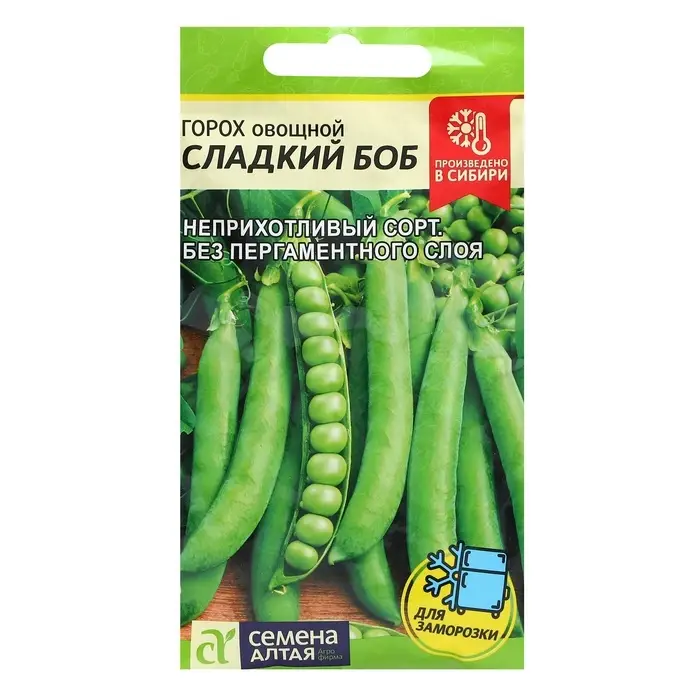 Семена Горох "Сладкий Боб", скороспелый, цп, 10 г
