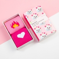 Набор женских носков KAFTAN "Сообщение&ldquo; 2 пары, размер 36-39 (23-25 см)