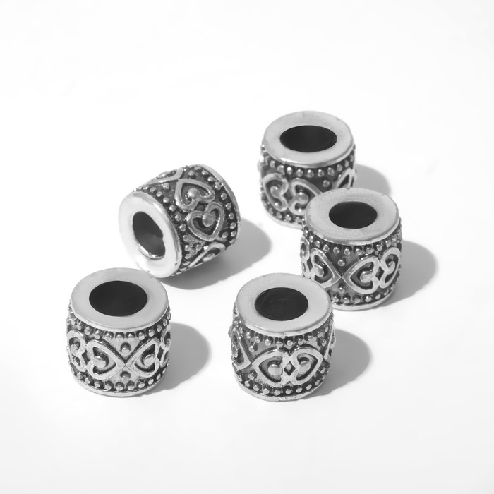 Разделитель «Скандинавия» сердца, цвет чернёное серебро Разделитель «Скандинавия» сердца, цвет чернёное серебро