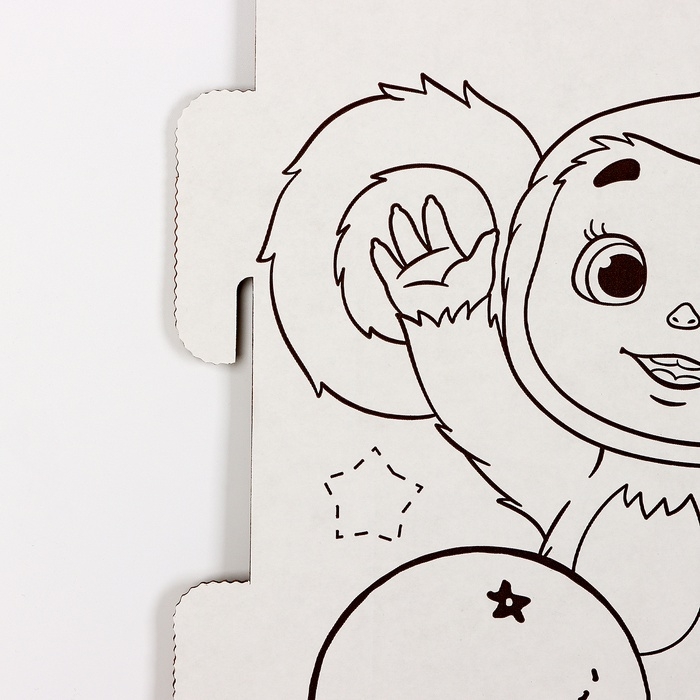 Дом из картона "Чебурашка"