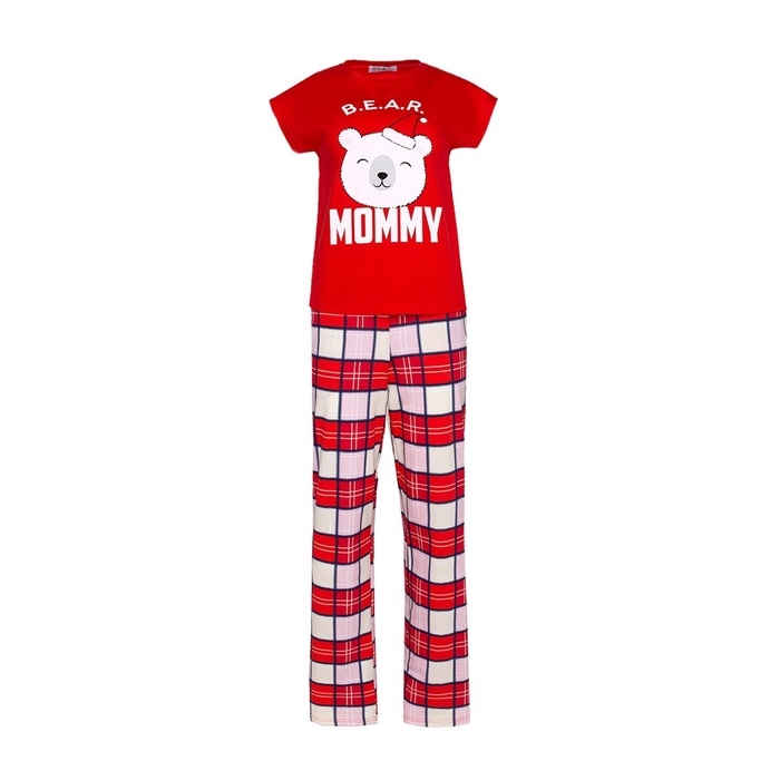 Пижама новогодняя женская KAFTAN "Bear" размер 52-54 49