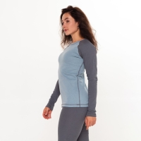 Термобельё женское (лонгслив, леггинсы) цвет серо-голубой, размер 42 Термобельё женское (лонгслив, леггинсы) цвет серо-голубой, размер 42