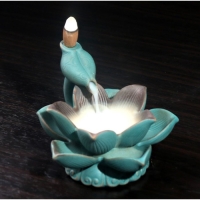 Подставка для благовоний "Лотос совершенства" 10х14х14см, с подсветкой, LR44 х3