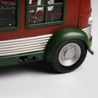 Светодиодная фигура &laquo;Мастерская Санты на колёсах&raquo; 28.5 &times; 17.5 &times; 10.5 см, пластик, батарейки ААх3 (не в комплекте), USB, свечение тёплое белое