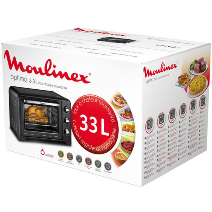 Мини-печь Moulinex OX464810, 1600 Вт, 33 л, 240°С, 6 программ, чёрная Мини-печь Moulinex OX464810, 1600 Вт, 33 л, 240°С, 6 программ, чёрная