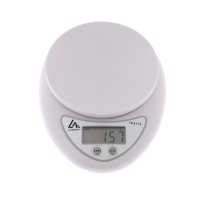 Весы кухонные Luazon LVK-501, электронные, до 5 кг, белые Весы кухонные Luazon LVK-501, электронные, до 5 кг, белые