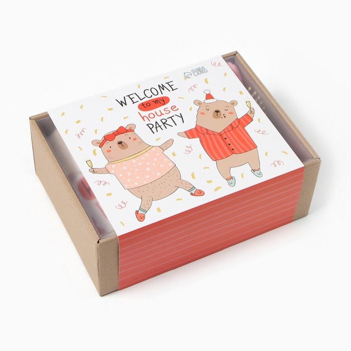 Набор подарочный Этель &laquo;Новый год: House party&raquo; полотенце 30х60 см и аксессуары