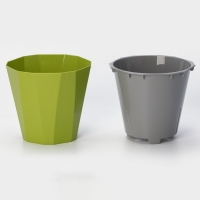 Кашпо для цветов со вставкой «Палермо», 1,8 л, цвет оливковый Кашпо для цветов со вставкой «Палермо», 1,8 л, цвет оливковый