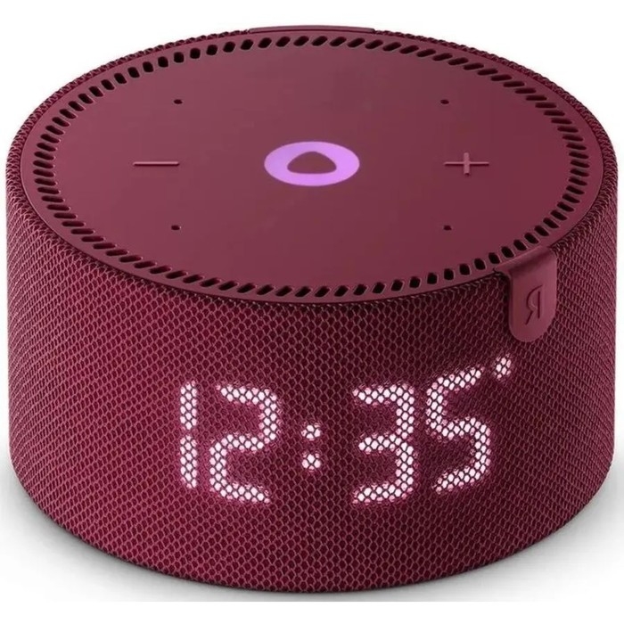 Умная колонка Умная колонка "Новая Яндекс Станция Мини" (YNDX-00020R), голосовой помощник Алиса,10Вт, с часами, красная