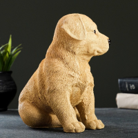 Садовая фигура из полистоуна &laquo;Щенок лабрадора&raquo;, 17&times;12&times;20 см