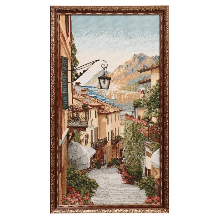Гобеленовая картина Гобеленовая картина "Цветочная улица-2" 36*63 см