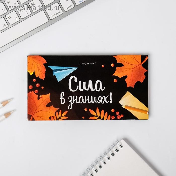 Подарочный набор &laquo;С днём учителя&raquo;: ежедневник А5, 80 листов, планинг с отрывными листами, 50 листов