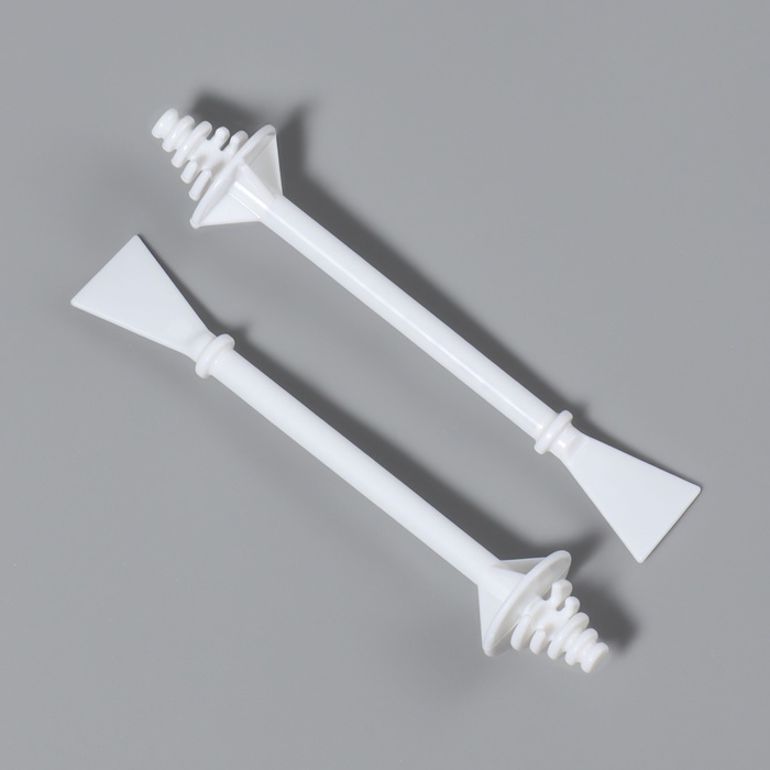 Шпатели для депиляции, двусторонние, пластиковые, 7,5 &times; 1,2 см, 50 шт, цвет белый