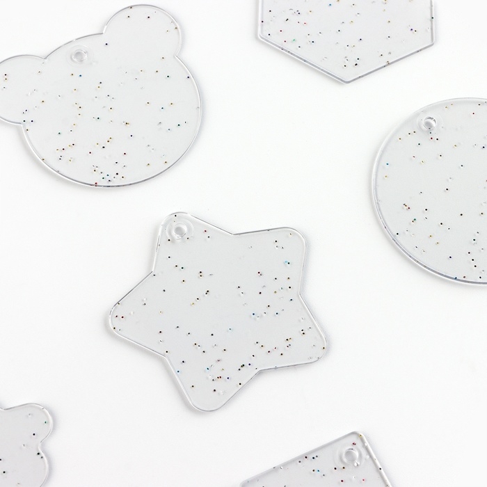 Большой набор для создания акриловых брелоков с наклейками Большой набор для создания акриловых брелоков с наклейками