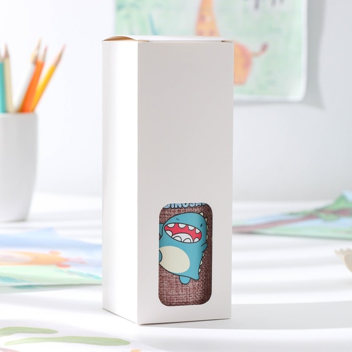 Бутылка для воды стеклянная в чехле «Дино», 300 мл, h=17 см, рисунок МИКС Бутылка для воды стеклянная в чехле «Дино», 300 мл, h=17 см, рисунок МИКС