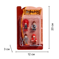 Фигурки для конструктора &laquo;Пираты&raquo;, в наборе 4 шт.