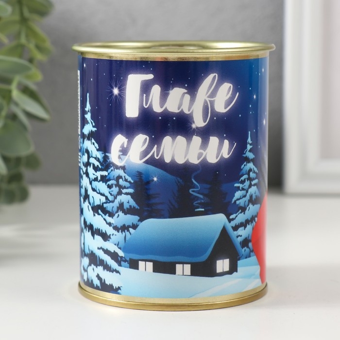 Носки в банке Носки в банке "Главе семьи " (внутри носки мужские, цвет чёрный)