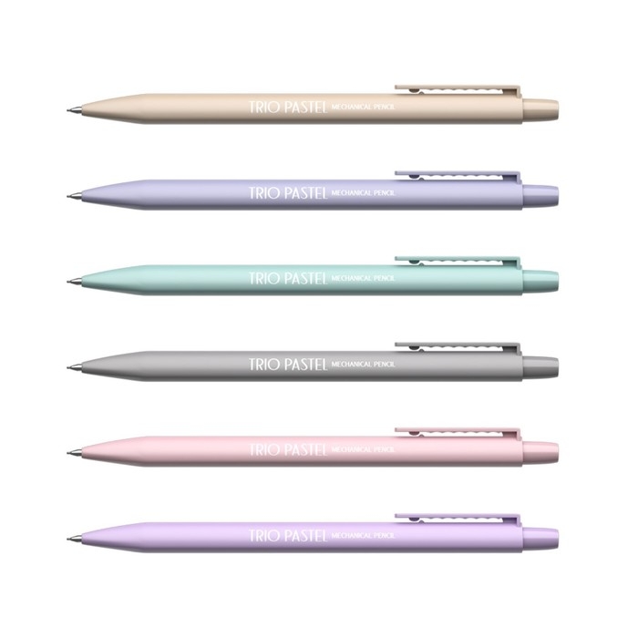 Карандаш механический с ластиком ErichKrause "Trio Pastel", НВ, грифель d=0.5 мм, в коробке, микс