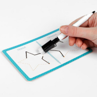 Нейропсихологический набор пиши-стирай &laquo;Рисуй двумя руками. Шаг 1&raquo;, 20 карт, 3+