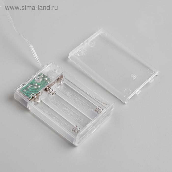 Гирлянда «Нить» 5 м роса, IP20, медная нить, 50 LED, свечение тёплое белое, 2 режима, AAх3 Гирлянда «Нить» 5 м роса, IP20, медная нить, 50 LED, свечение тёплое белое, 2 режима, AAх3