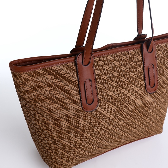 Сумка женская на молнии, средний размер, цвет коричневый Сумка женская на молнии, средний размер, цвет коричневый