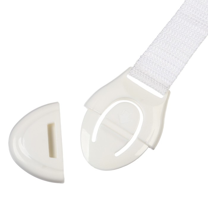 Набор блокираторов для дверей и ящиков, тканевые, универсальные, 18 см., 4 шт., цвет белый, Крошка Я