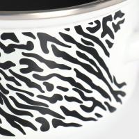 Набор кастрюль &laquo;Зебра&raquo;, 3 предмета: 1 л, 1,5 л, 2,3 л, стеклянные крышки